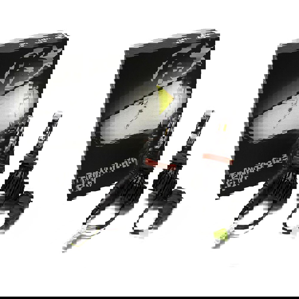 Headlights; Product Type: LED Headlight Conversion Kit ; Base Type: H9 ; Lumens per Pair: 4748 ; Kelvin Scale/Color: 6000K ; Beam Type: Directional ; Voltage: 12 VDC